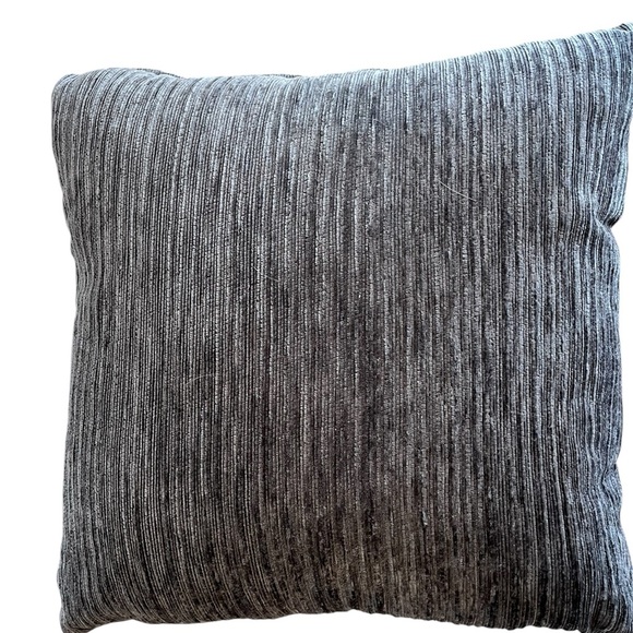 Textured Gray Throw Pillow - Picture 2 of 3